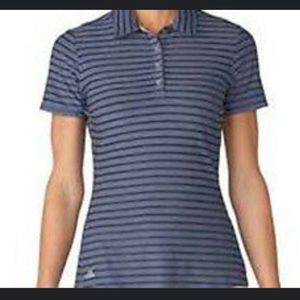 🆕ADIDAS STRIPED POLO GREY-BLUE‎